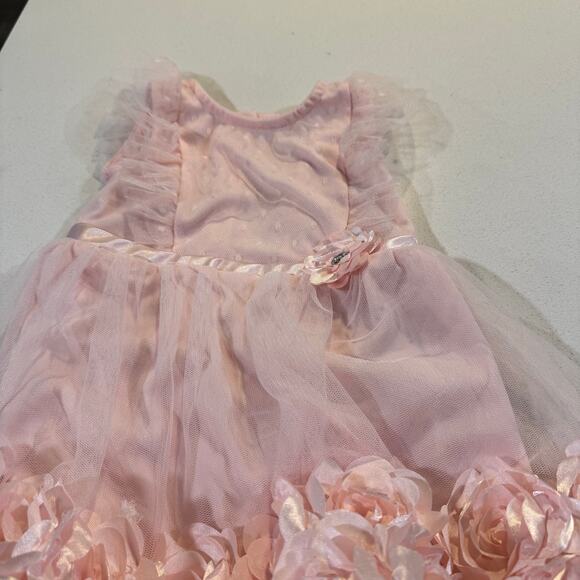 Nanette Toddler Girl 3T Pink Formal Floral Dress - Picture 2 of 6